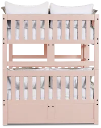 Charleston Pink Storage Bunk Bed
