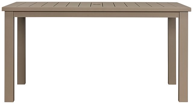 Raleigh Taupe 58" Rectangular Table