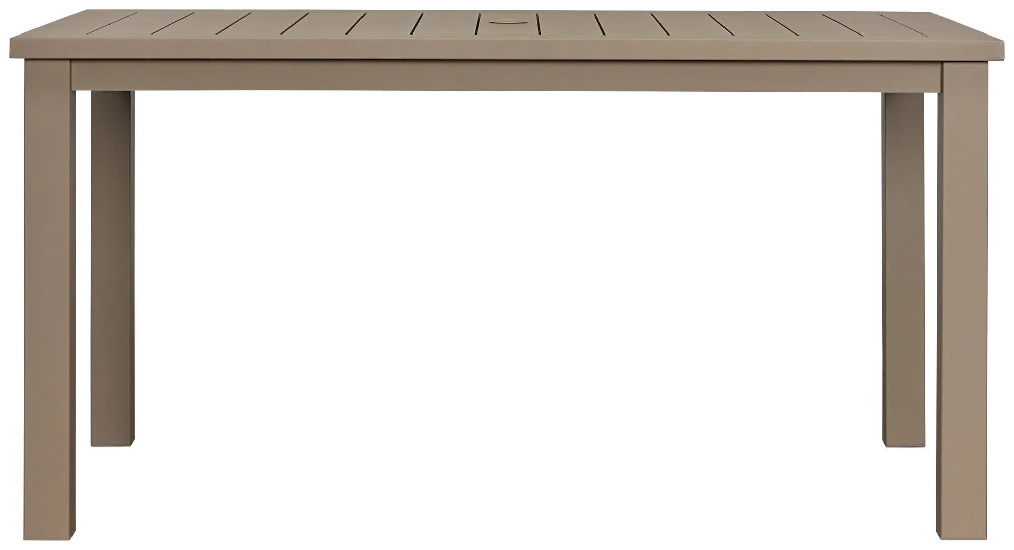 Raleigh Taupe 58" Rectangular Table