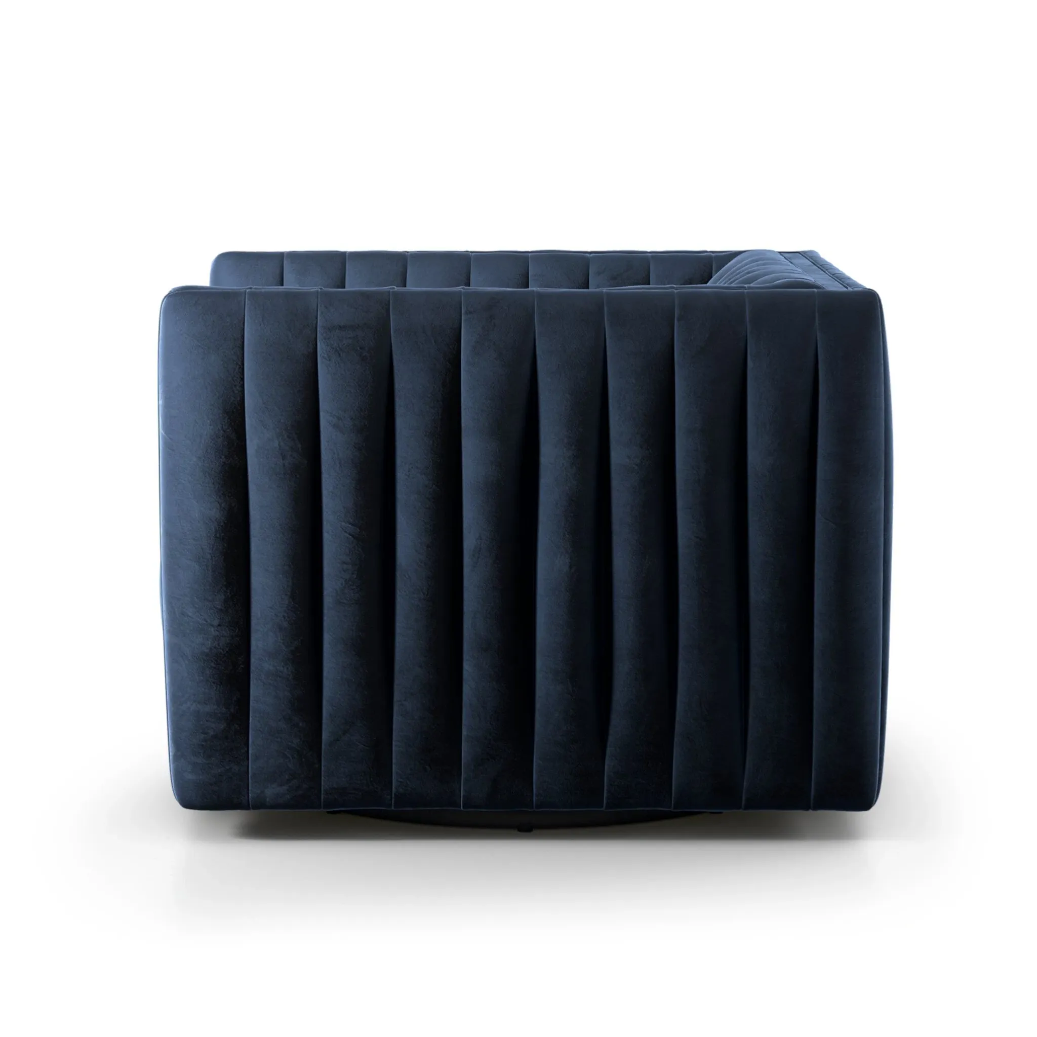 Four Hands Sarah Navy Velvet Swivel Accent Chair
