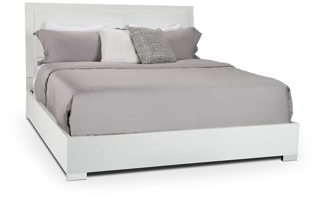 Verona White Platform Bed