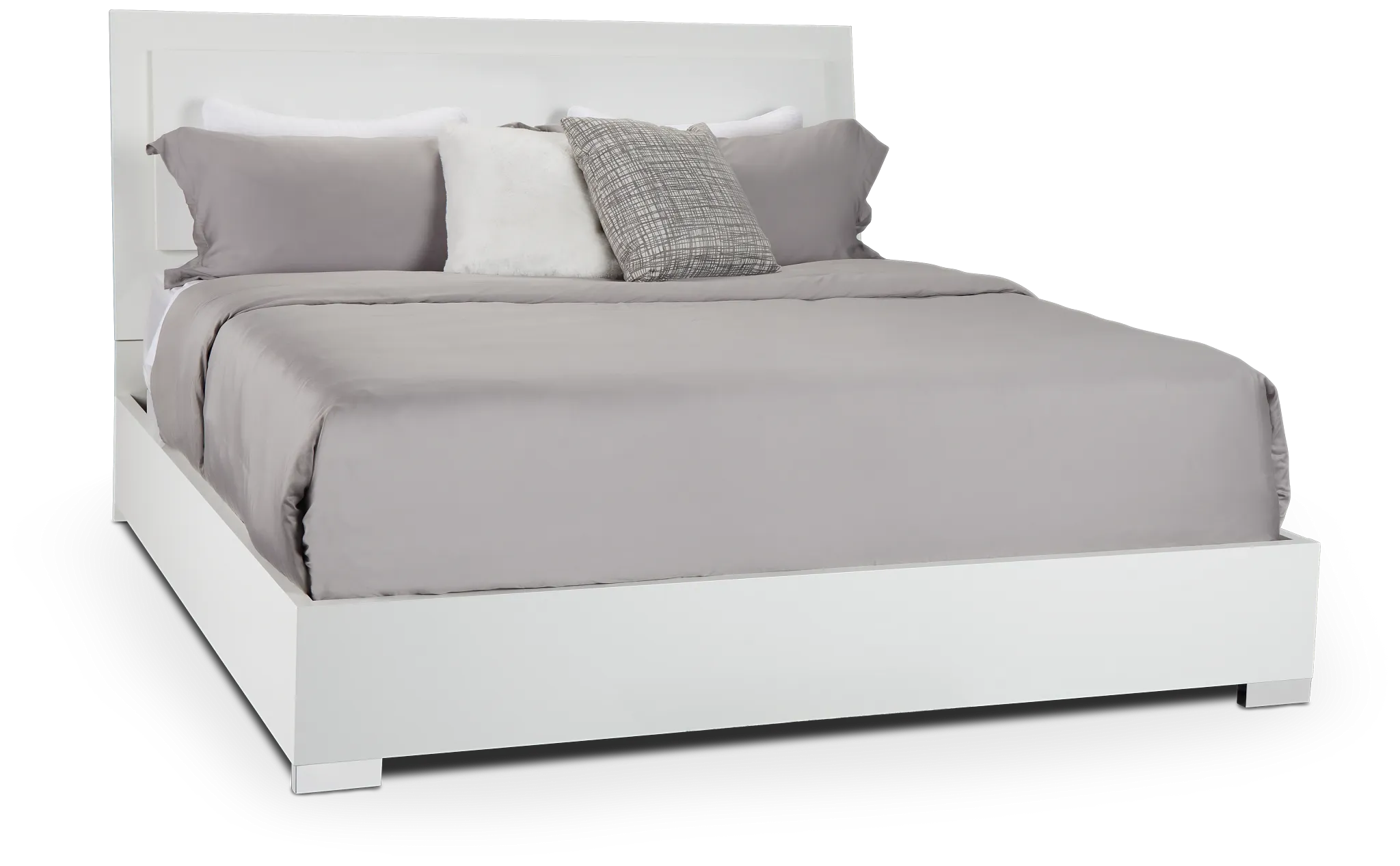 Verona White Platform Bed