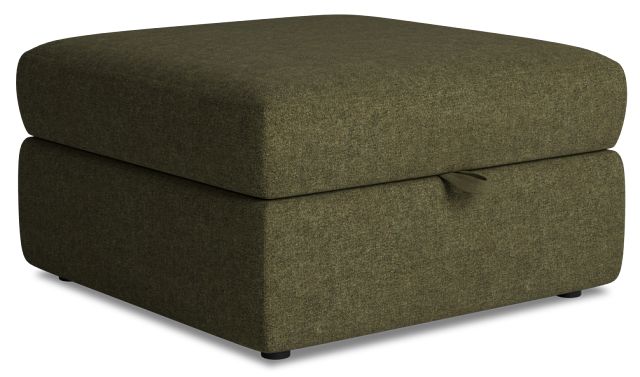 Citymod Green Fabric Storage Ottoman