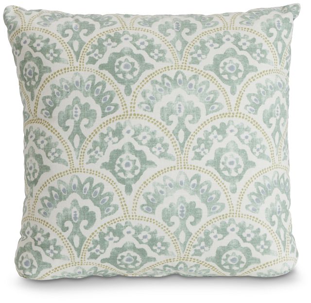 Tomini Green Fabric 20" Accent Pillow
