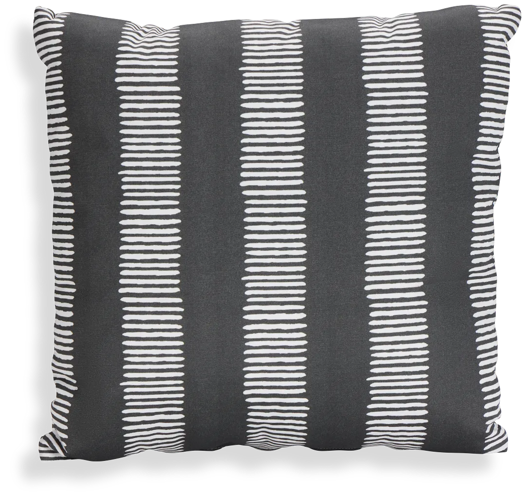 Dash Gray 20" Indoor/outdoor Accent Pillow