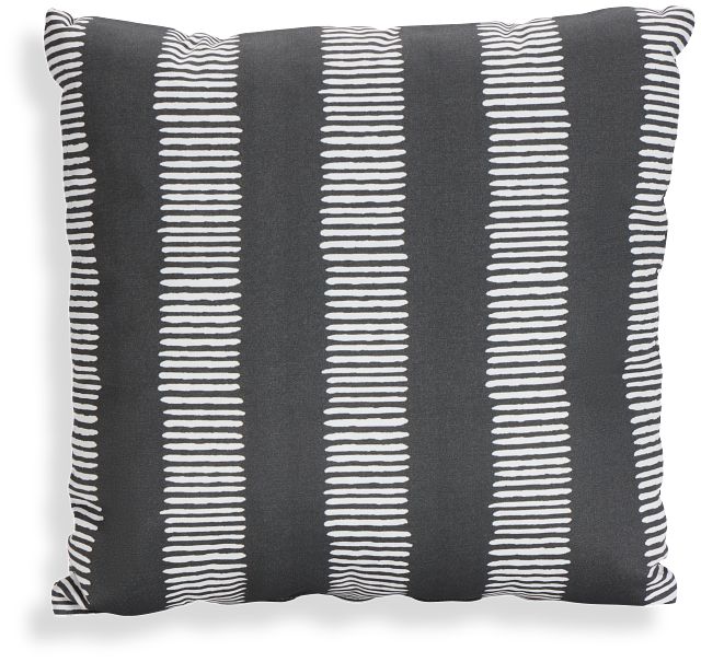 Dash Gray 20" Indoor/outdoor Accent Pillow