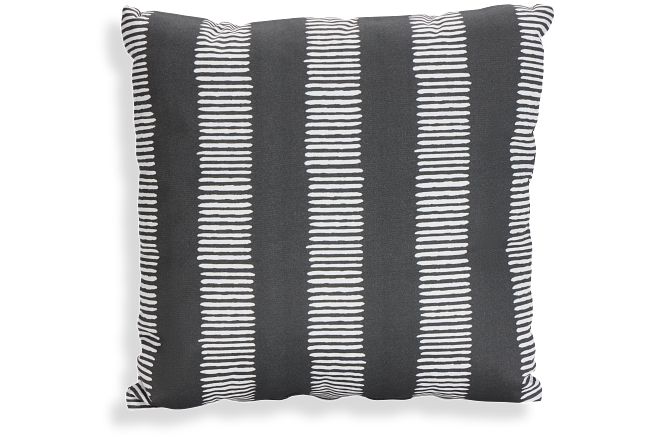 Dash Gray 20" Indoor/outdoor Accent Pillow