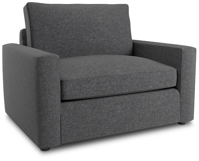 Siesta Delray Dark Gray Fabric Memory Foam Sleeper