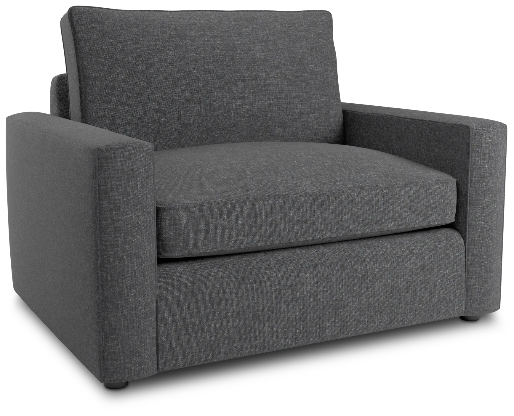 Siesta Delray Dark Gray Fabric Memory Foam Sleeper