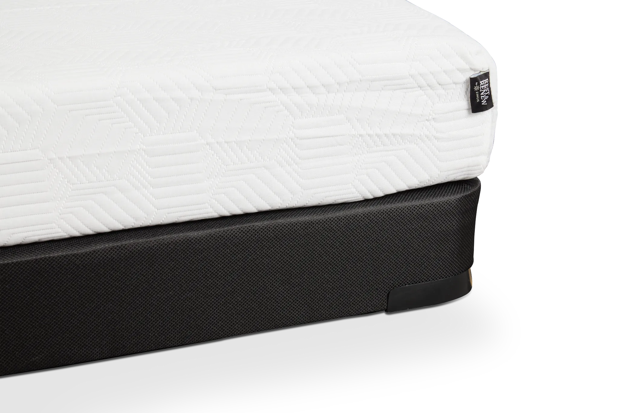 Rest & Renew By Zinus Gel Memory Foam Mattress 6" Firm Low-profile Mattress Set