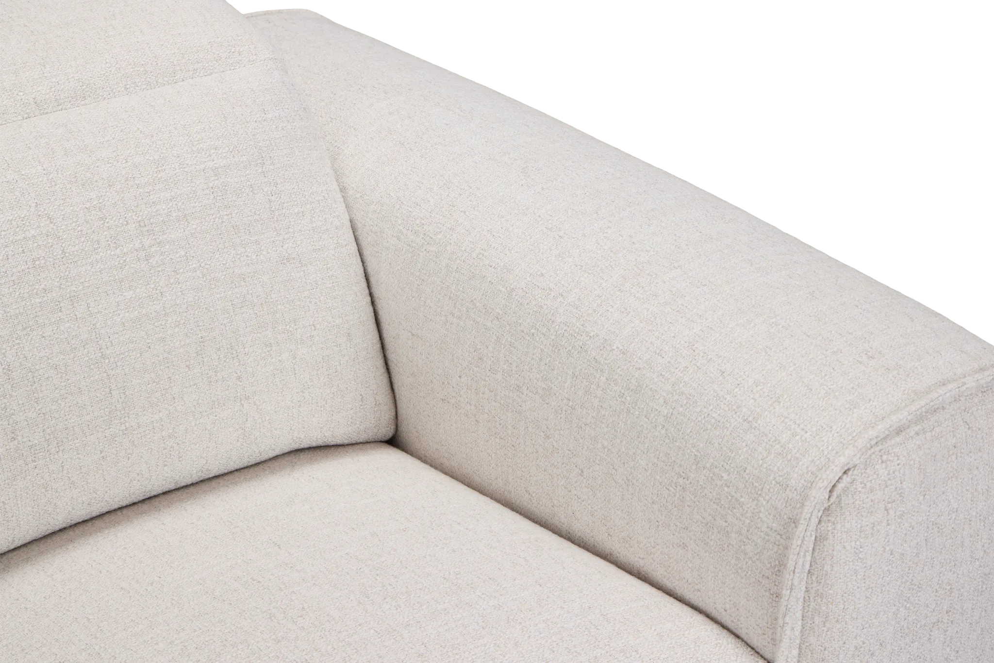 Ellis Light Beige Fabric Power Recliner With Power Headrest