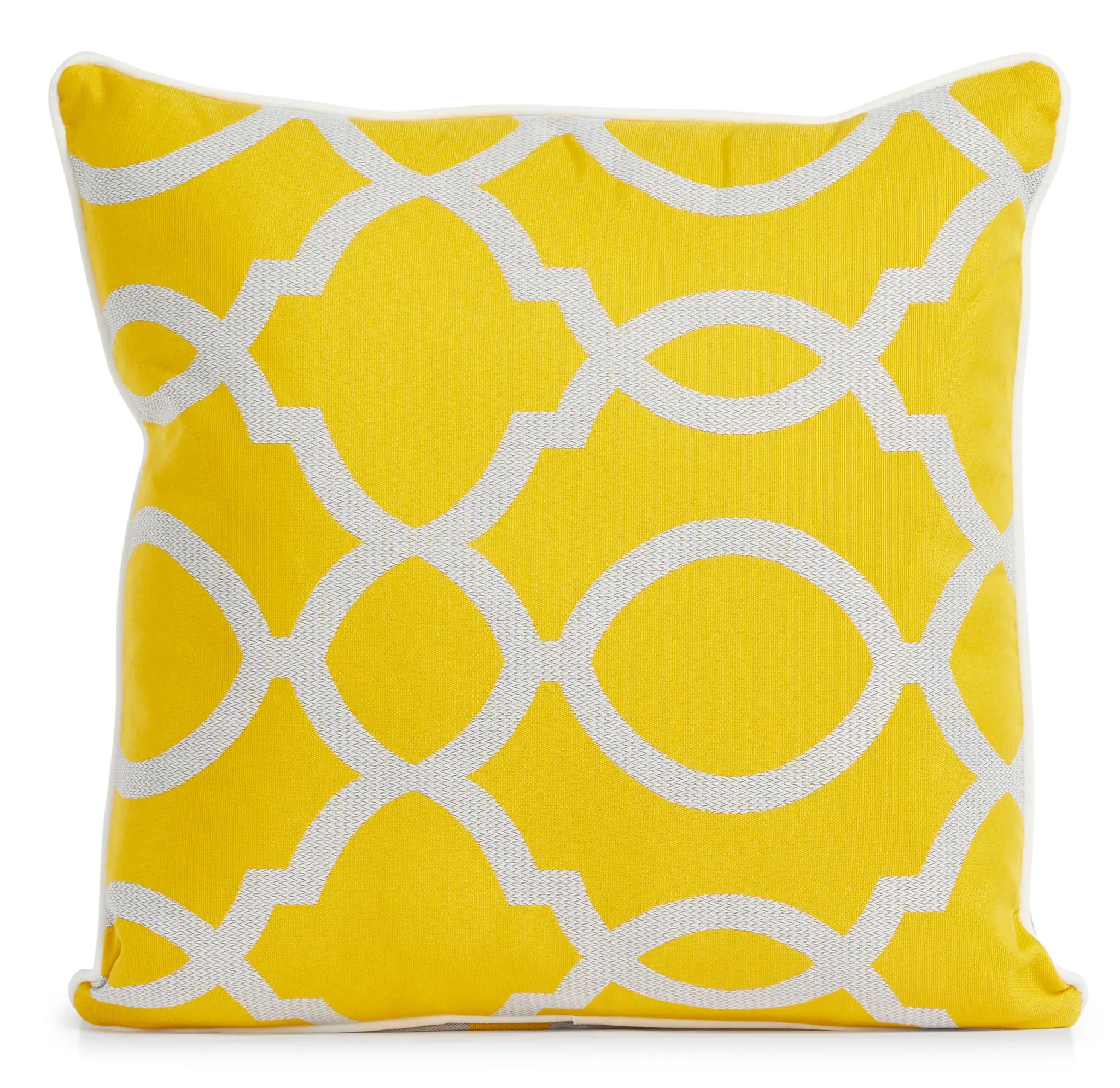 Clover Yellow 18" Indoor/outdoor Square Accent Pillow Clover Yellow 18" Indoor/outdoor Square Accent Pillow