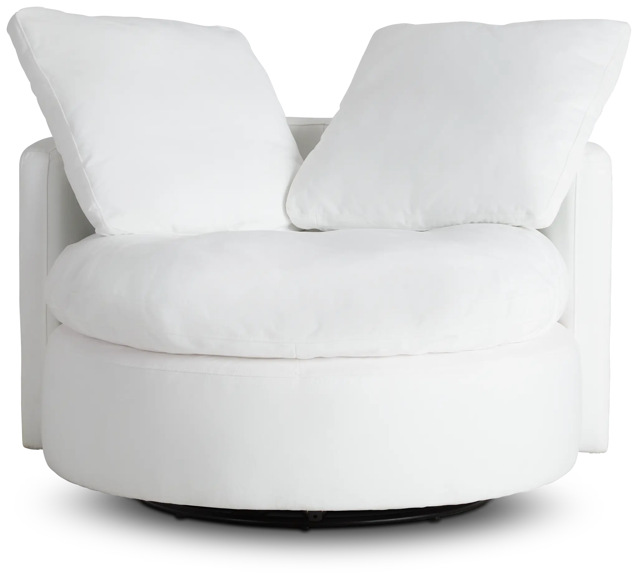 Orbit White Micro Swivel Accent Chair Orbit White Micro Swivel Accent Chair