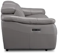 Marion Gray Lthr/vinyl Power Reclining Sofa