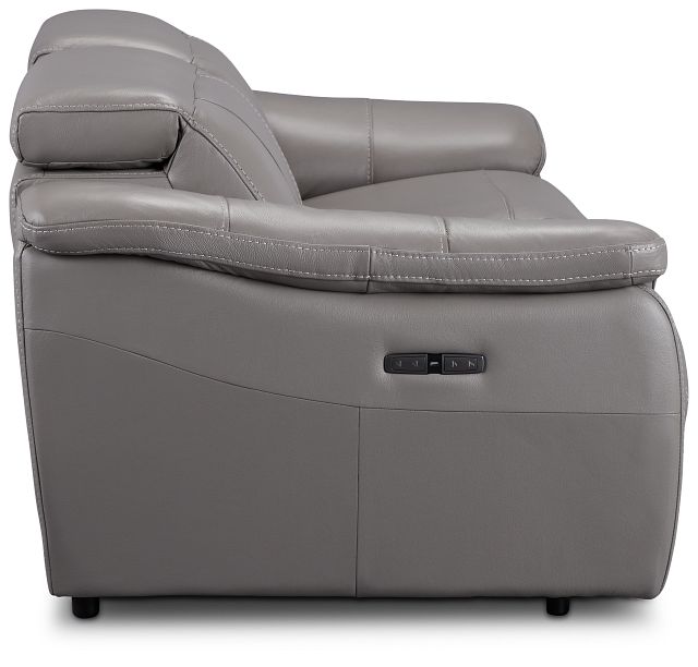 Marion Gray Lthr/vinyl Power Reclining Sofa