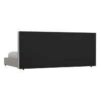 Grayton Maguire Pewter 54" Upholstered Platform Bed