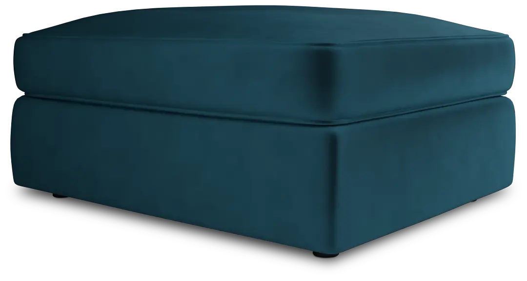 Siesta Joya Teal Fabric Ottoman Siesta Joya Teal Fabric Ottoman