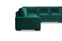 Edgewater Joya Green Large Right Chaise Sectional