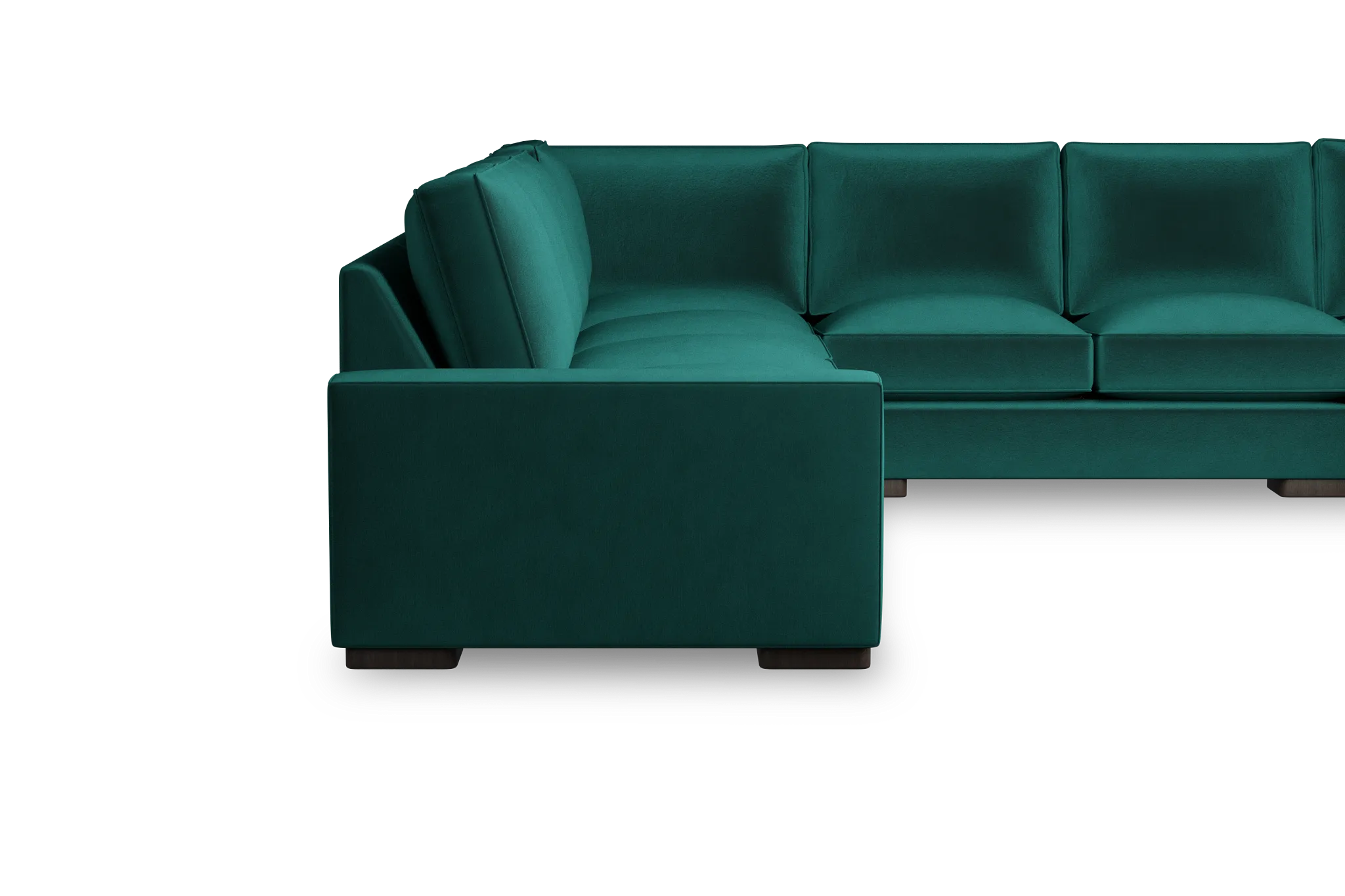 Edgewater Joya Green Large Right Chaise Sectional