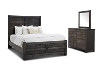 Salt Lake Dark Tone Panel Bedroom