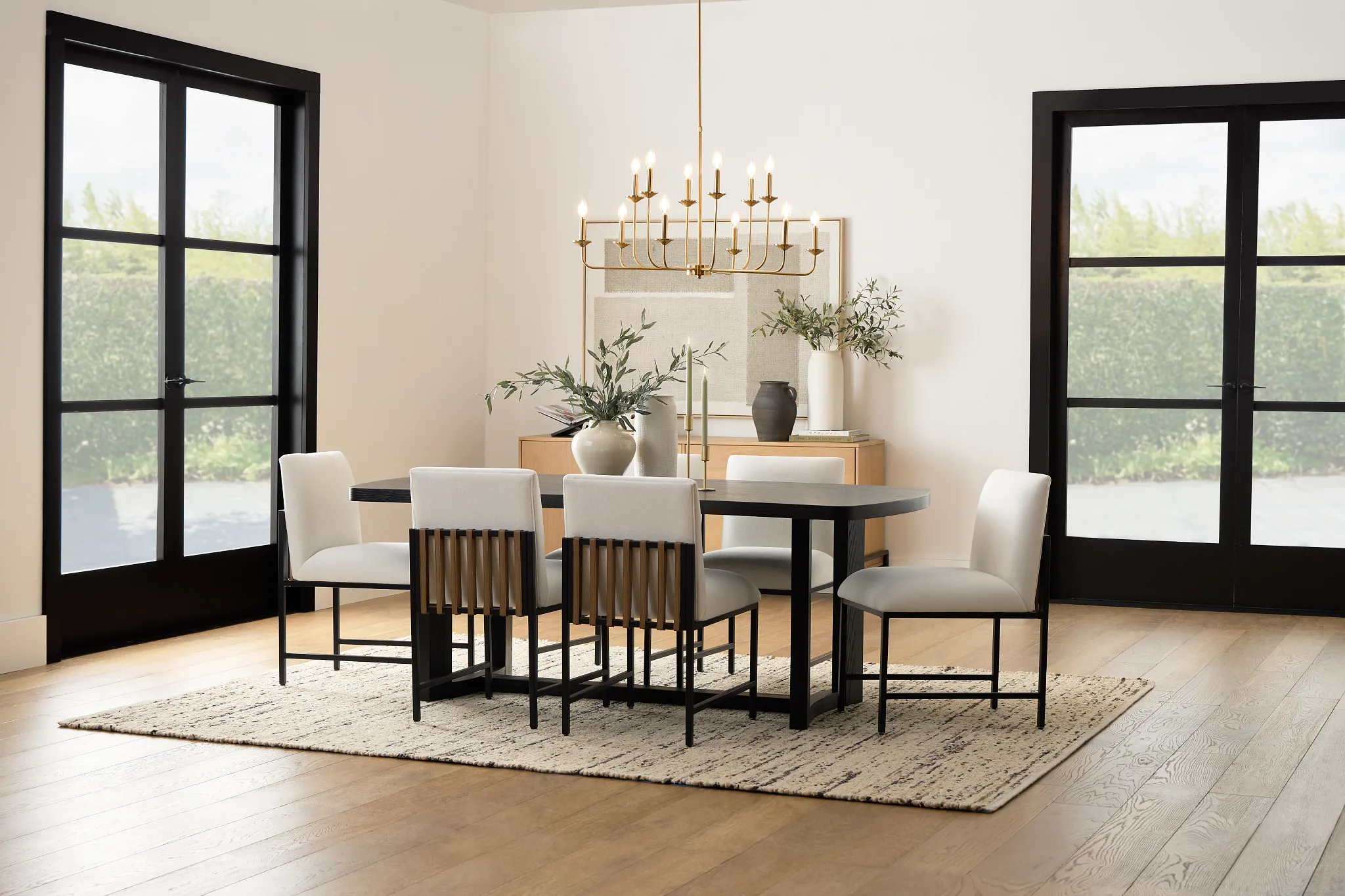 Modesto Black Rectangular Table