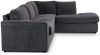 Maxie Dark Gray Micro Small Right Bumper Sectional
