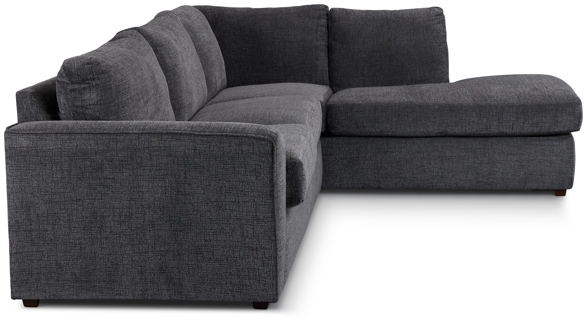 Maxie Dark Gray Micro Small Right Bumper Sectional