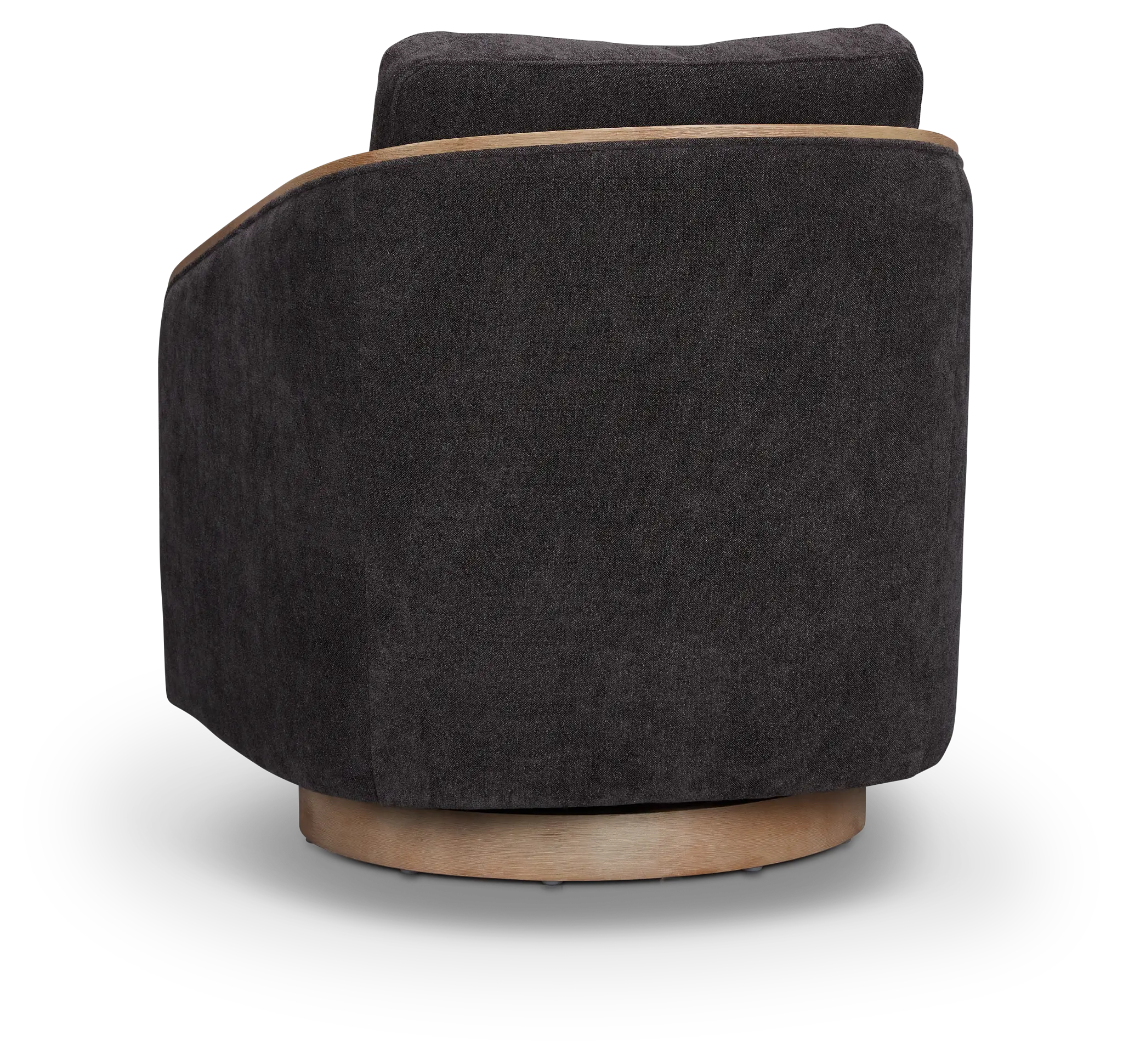 Campbell Dark Gray Fabric Swivel Accent Chair Campbell Dark Gray Fabric Swivel Accent Chair