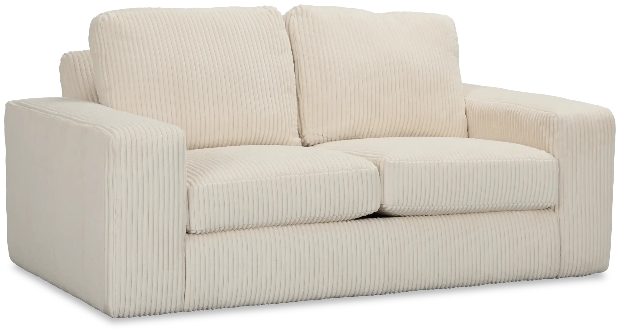 Charlie Ivory Fabric Loveseat Charlie Ivory Fabric Loveseat