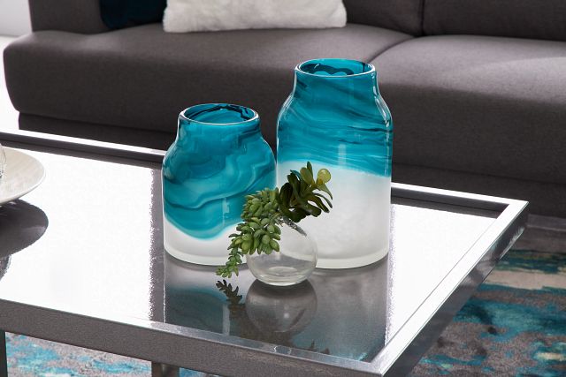 Leo Blue Vase (1)