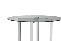 Amalfi Glass Round High Dining Table