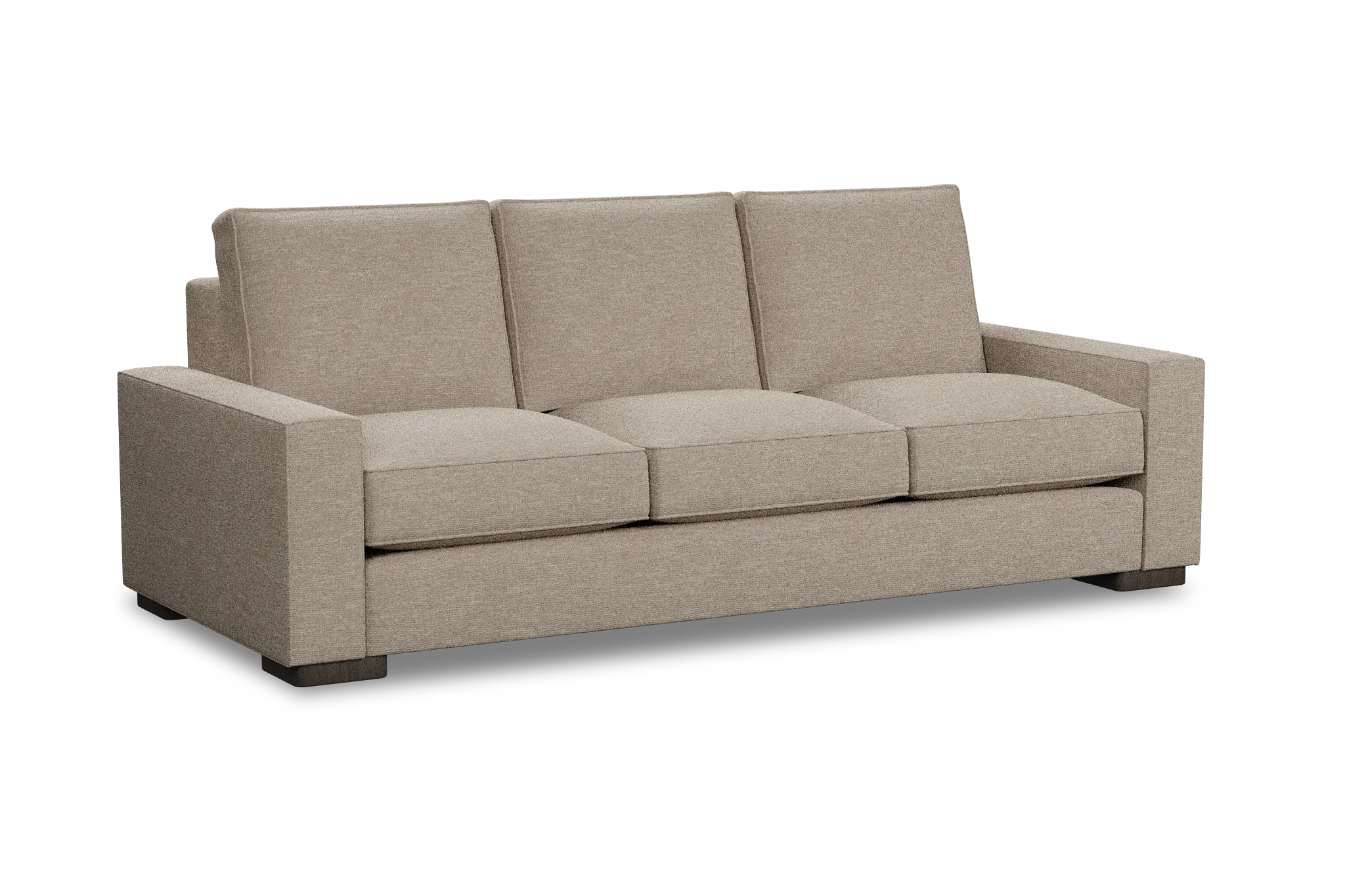 Edgewater Victory Taupe 96" Sofa W/ 3 Cushions