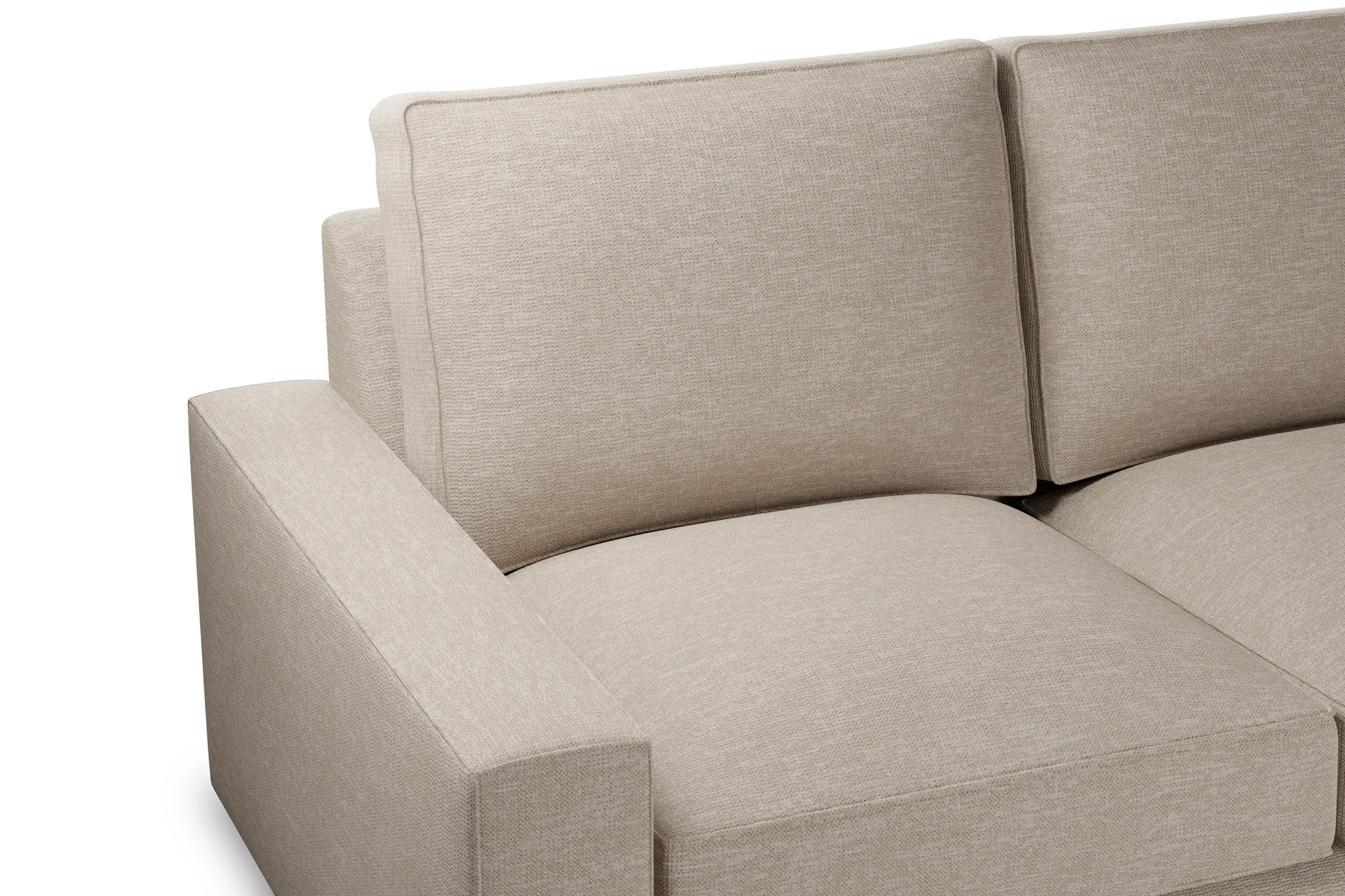Edgewater Victory Taupe Medium Two-arm Sectional