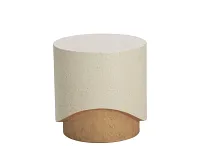 Elordi Ivory Round End Table
