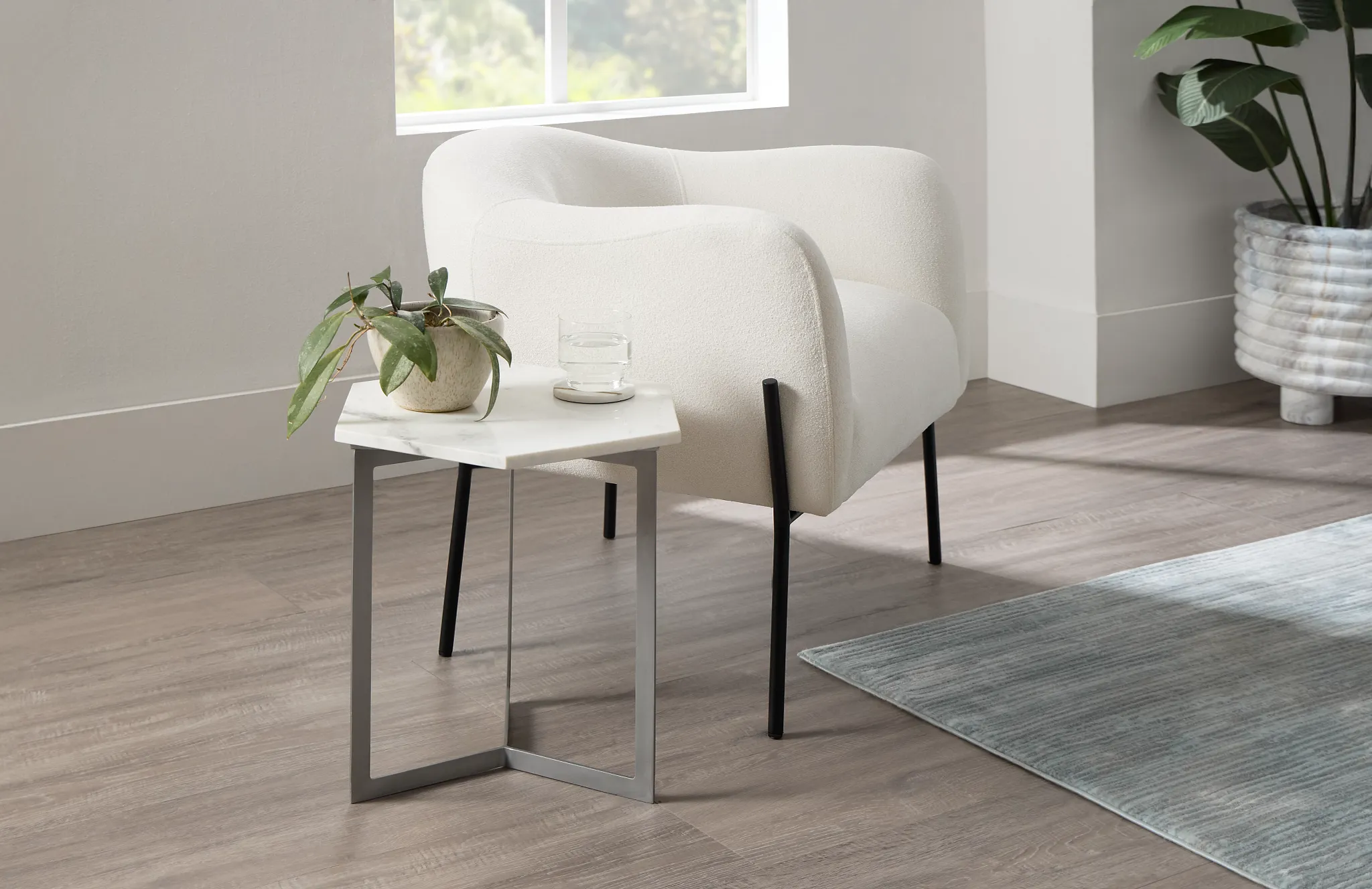 Kalima Light Beige Accent Chair