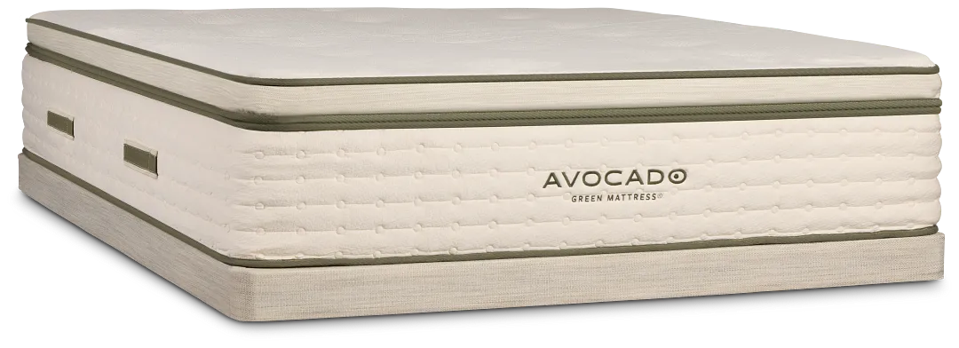 Avocado Green Cushion Firm Low-profile Mattress Set