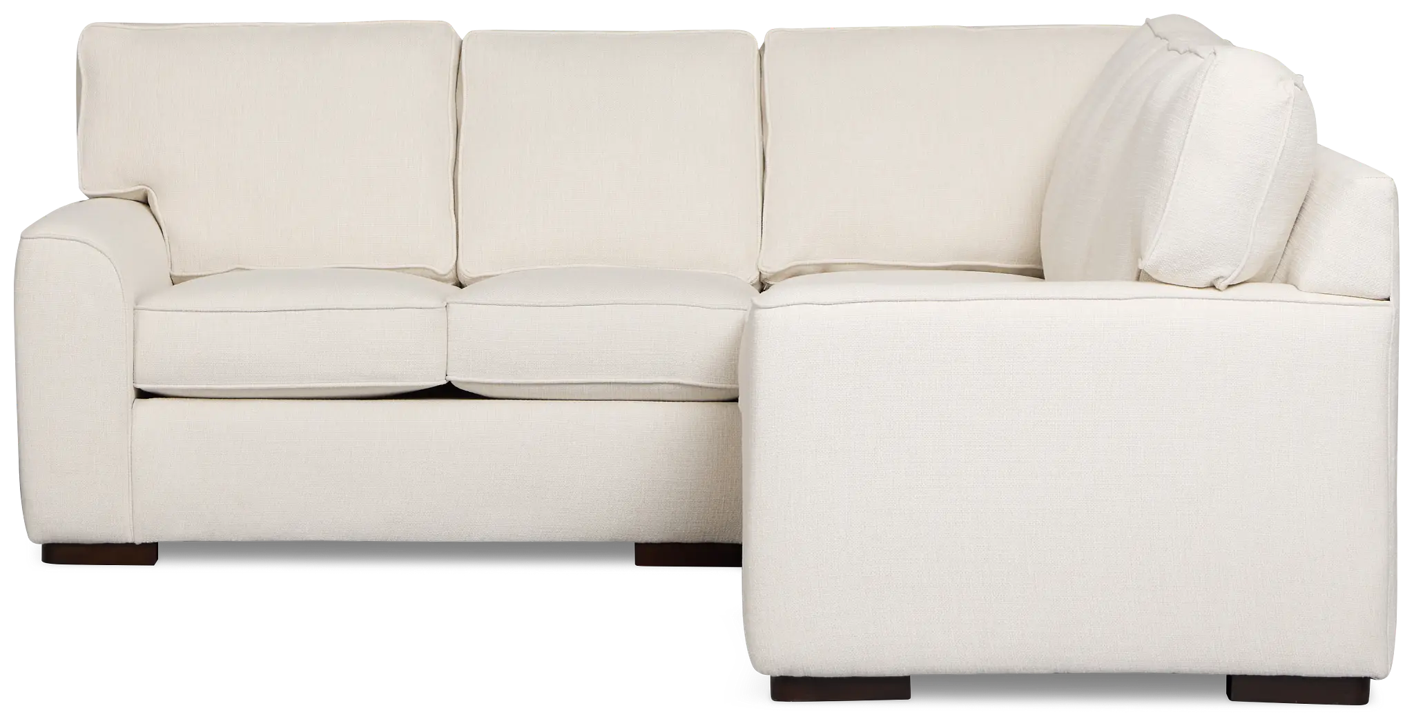 Sinclair Light Beige Fabric Small Two-arm Sectional Sinclair Light Beige Fabric Small Two-arm Sectional