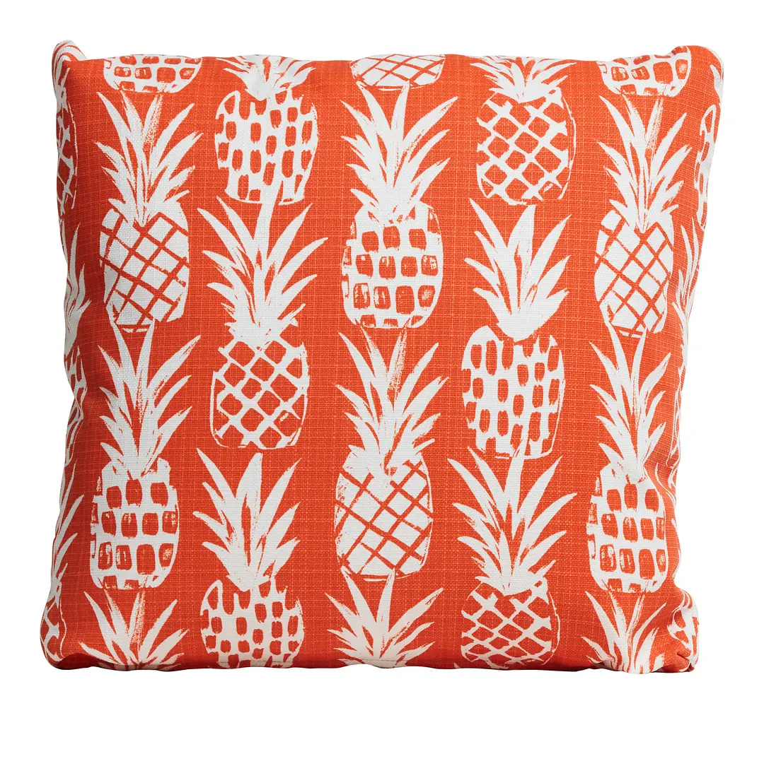 Pineapple Orange 18" Indoor/outdoor Accent Pillow Pineapple Orange 18" Indoor/outdoor Accent Pillow