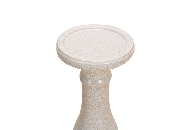 Eme White Large Candle Holder