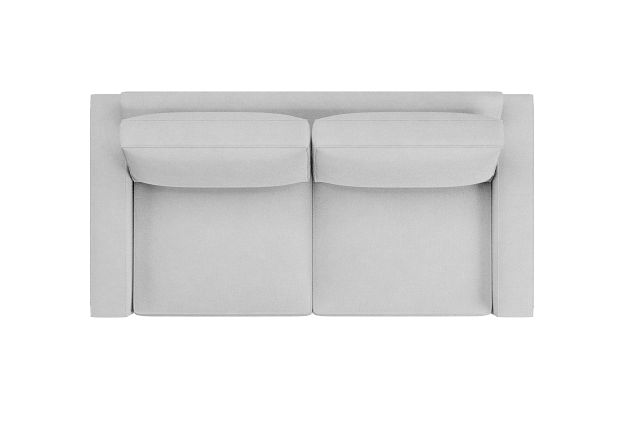 Edgewater Suave White 84" Sofa W/ 2 Cushions