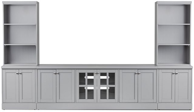 Newport Gray Large Entertainment Wall
