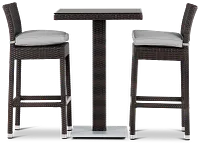 Zen Gray 27" Pub Table & 2 Barstools