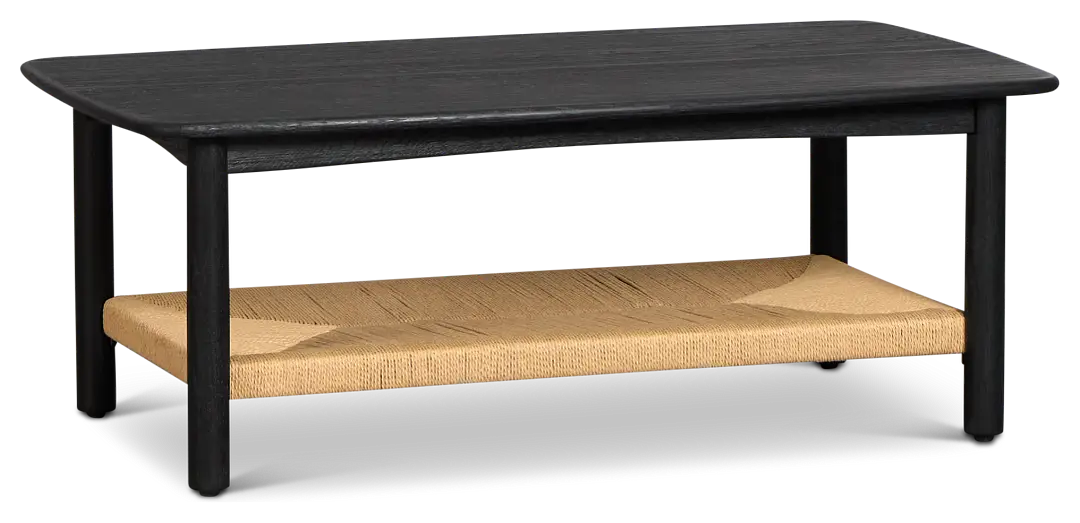 Santorini Black Rectangular Coffee Table Santorini Black Rectangular Coffee Table