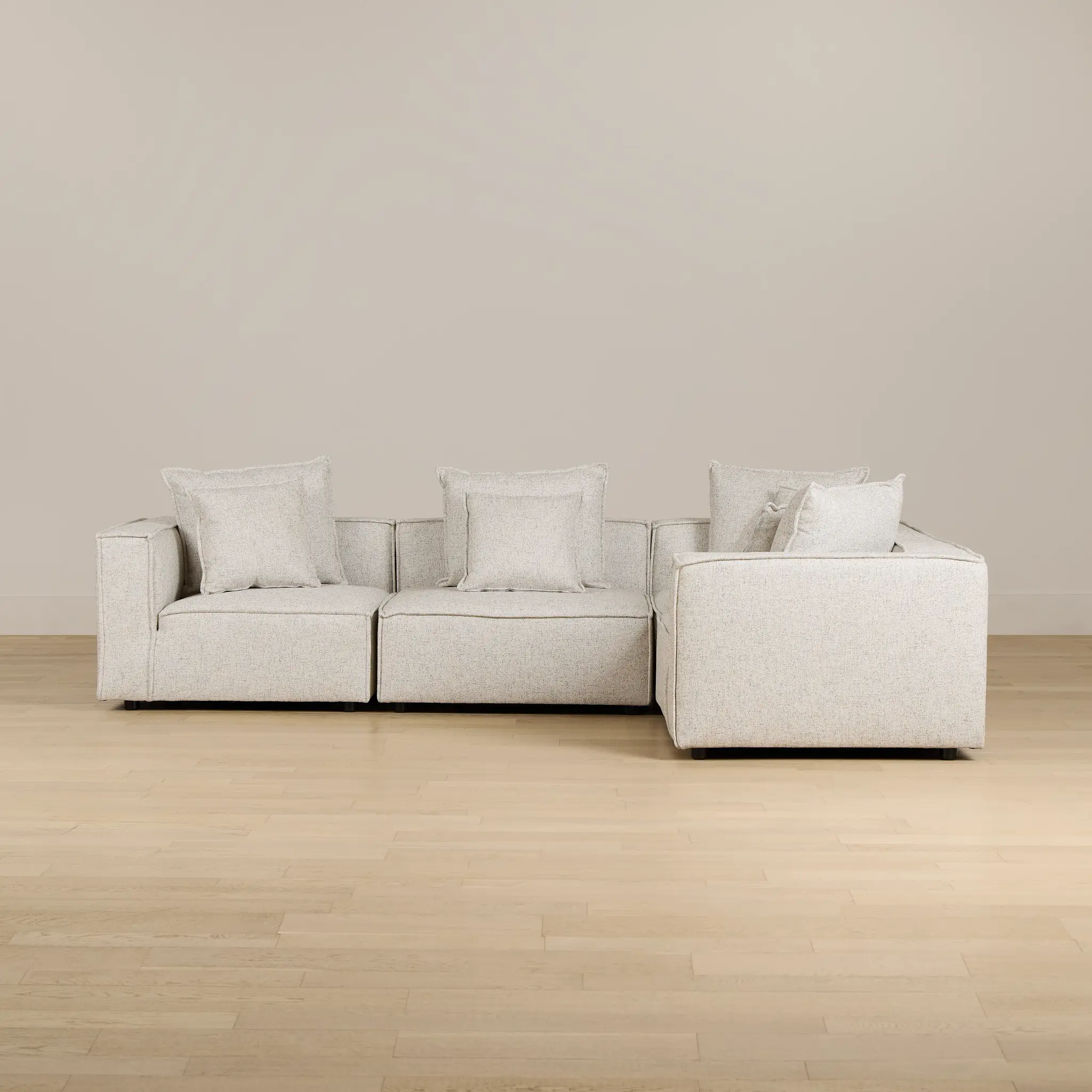 Tatum Beige Fabric 5-piece Modular Sectional Tatum Beige Fabric 5-piece Modular Sectional