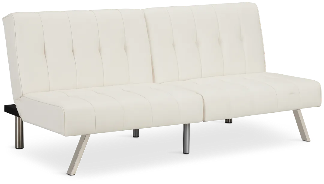 Clay White Micro Sofa Futon