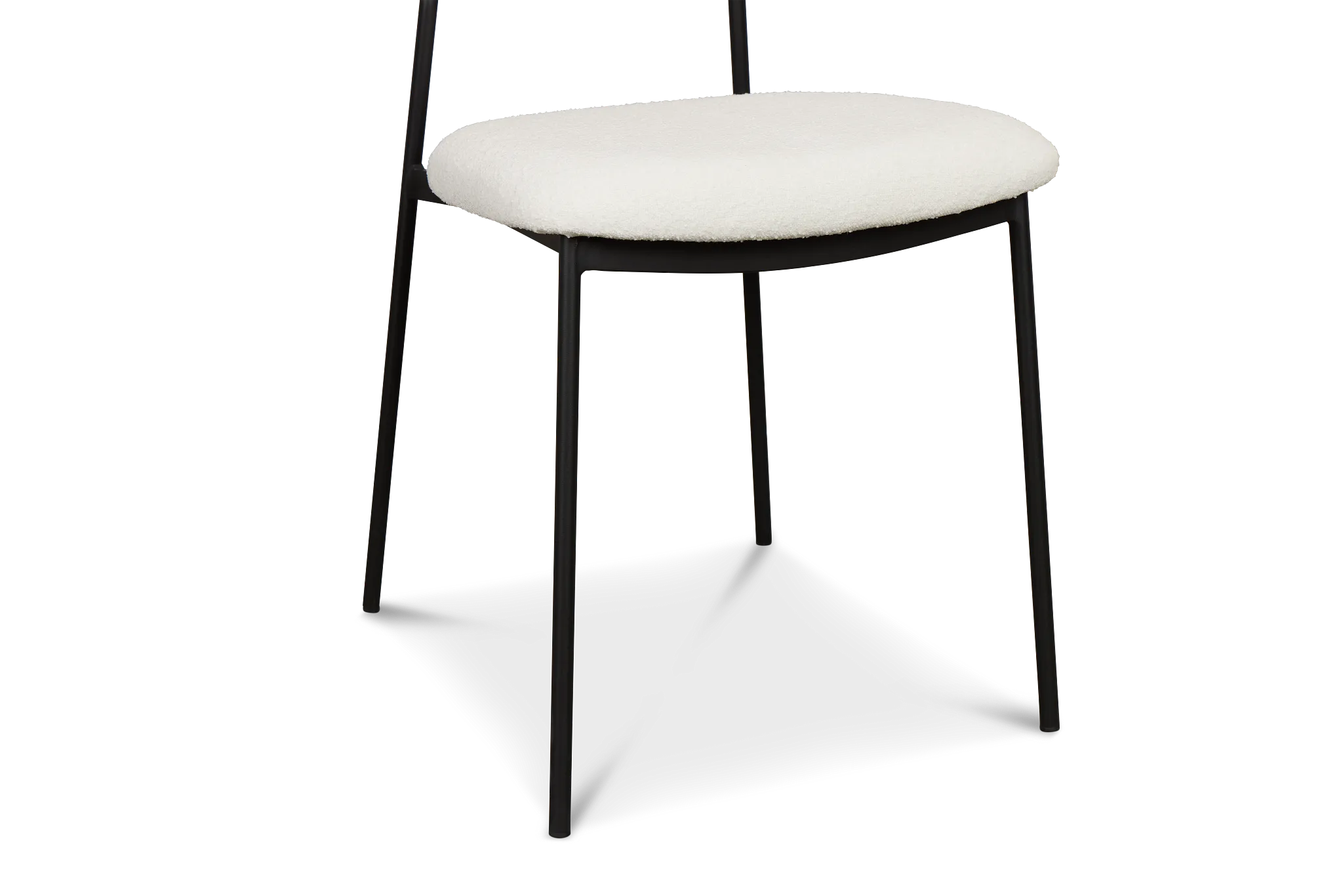 Lynden White Woven Upholstered Side Chair