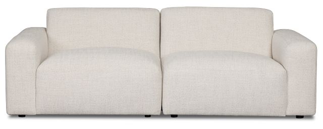 Baylor Light Beige Fabric 2-piece Modular Sofa