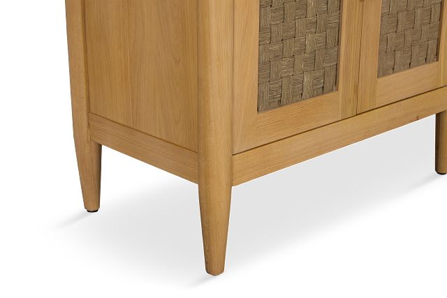 Caras Light Tone Woven Credenza