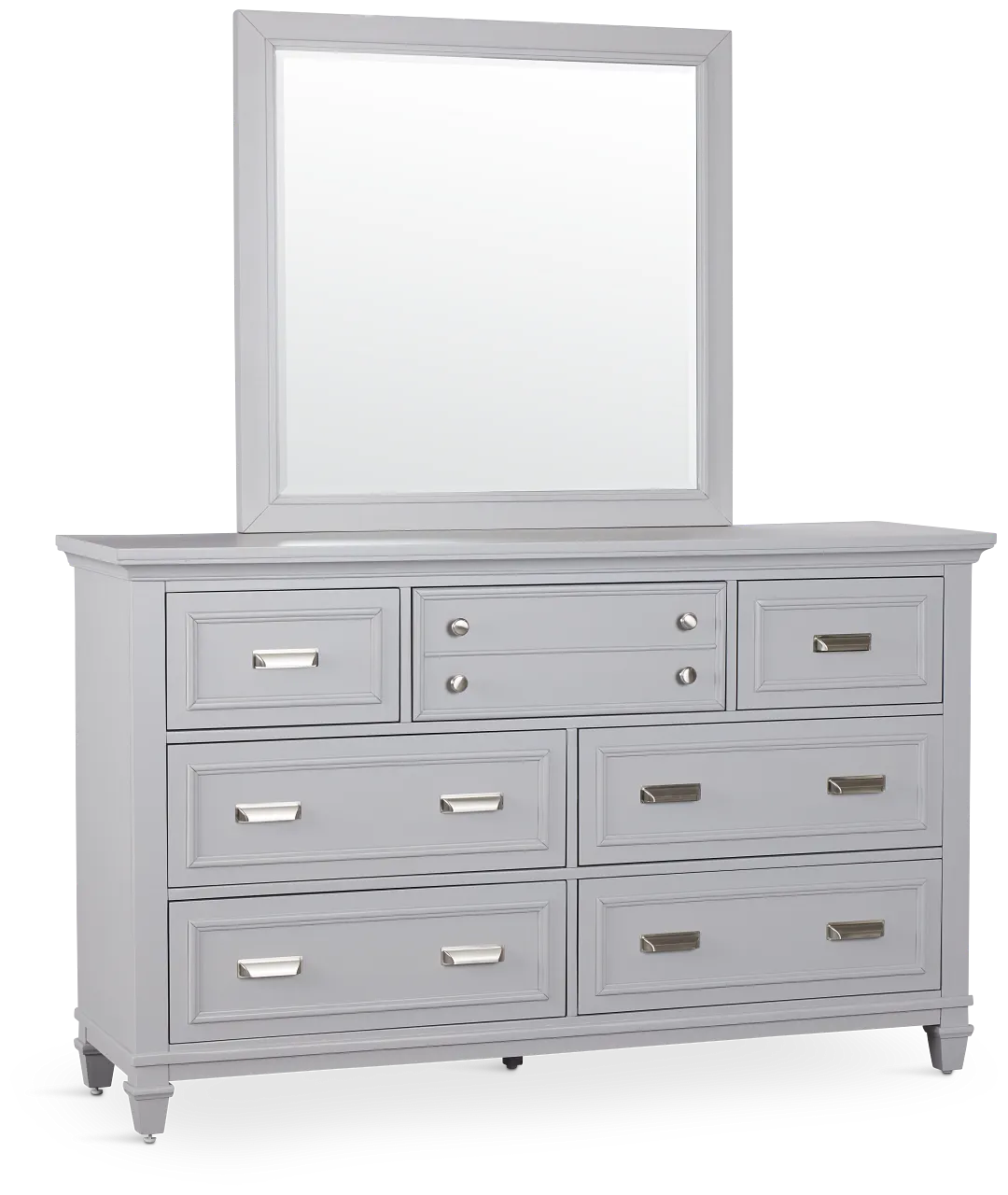 Cape Cod Gray Dresser & Mirror