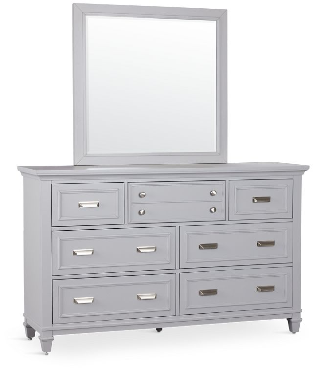 Cape Cod Gray Dresser & Mirror